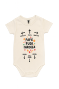 Body bianco "Papà puoi farcela" - 3 mesi
