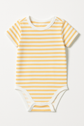 Body giallo a righe – maniche corte - 24-36 mesi