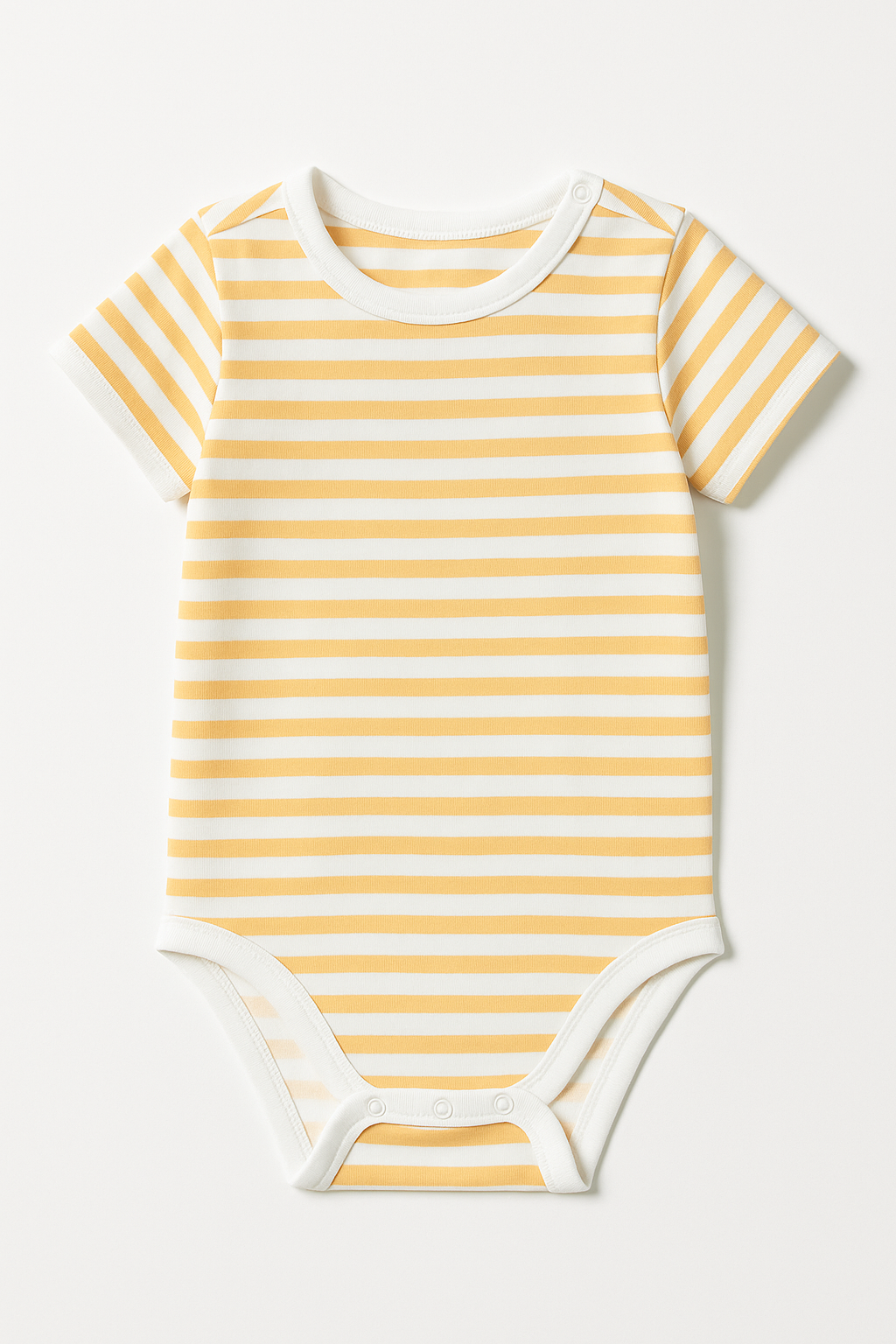 Body giallo a righe – maniche corte - 24-36 mesi