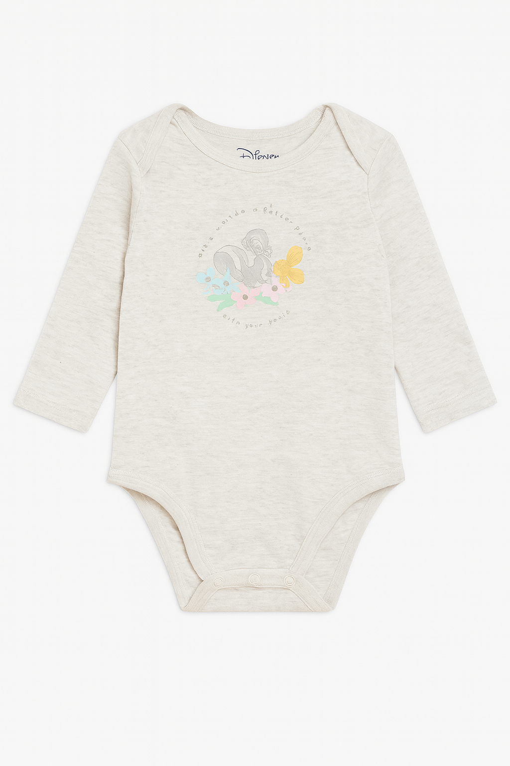 Body grigio maniche lunghe Disney - 18 mesi