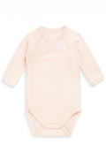 Body rosa pesca maniche lunghe - 3 mesi