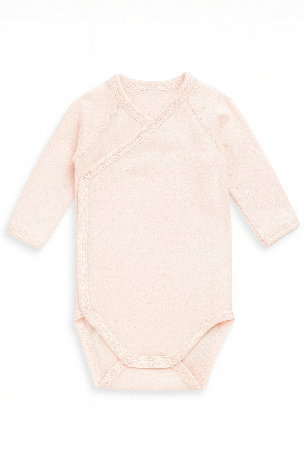 Body rosa pesca maniche lunghe - 3 mesi