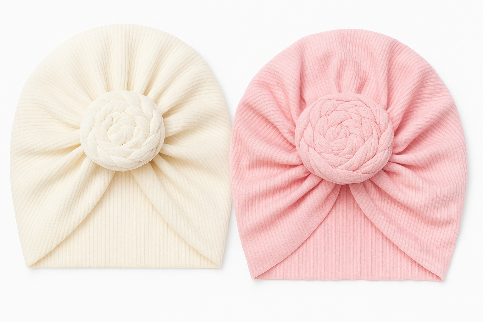 Cappellino per bebè con nodo