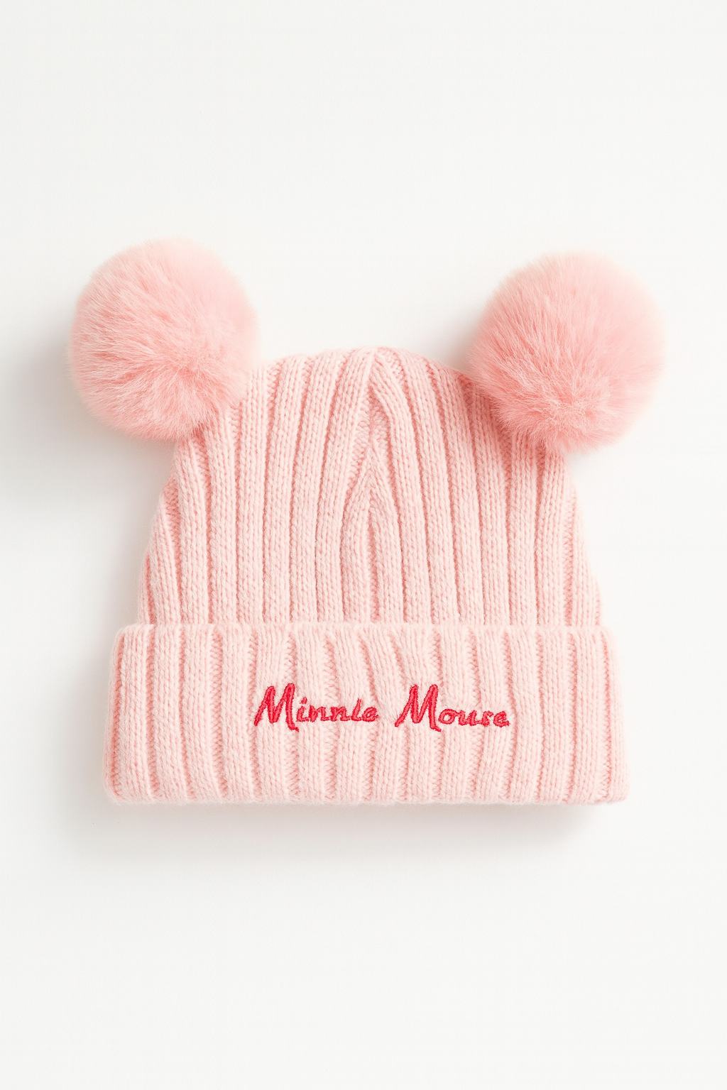 Cappellino rosa Minnie Mouse con pompon - 6-9 mesi