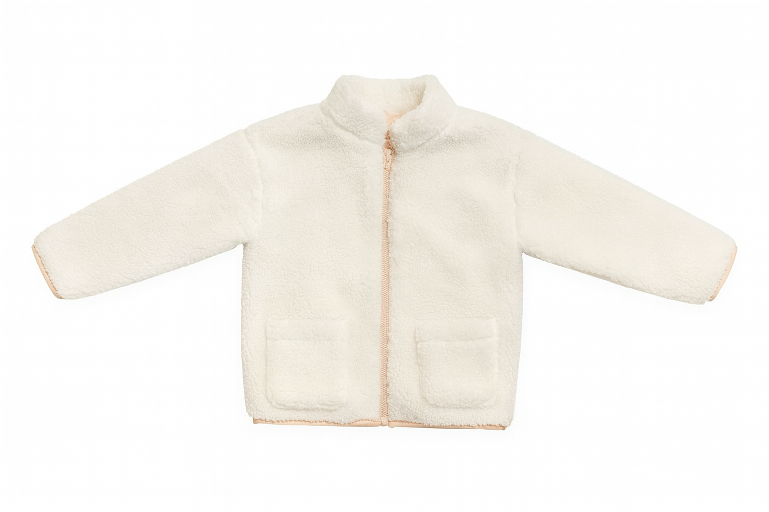 Giacca peluche panna - 36 mesi