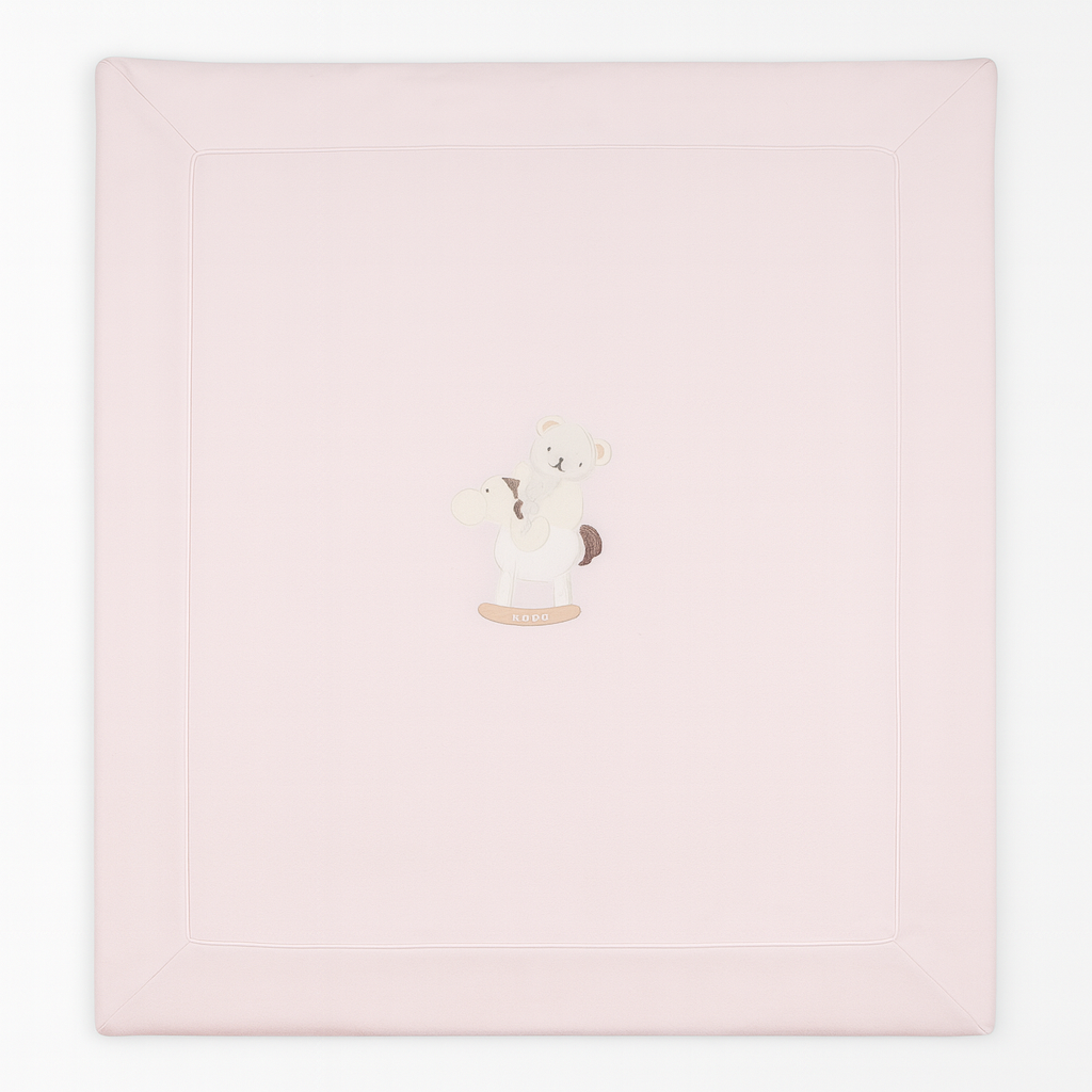 Copertina rosa con orsetto