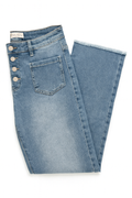 Jeans a vita alta con bottoni - Taglia 38