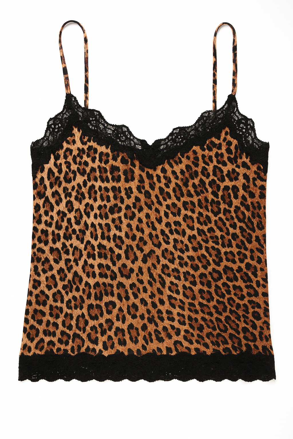 Top leopardato con pizzo - Taglia M
