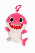 Baby Shark rosa peluche – con clip