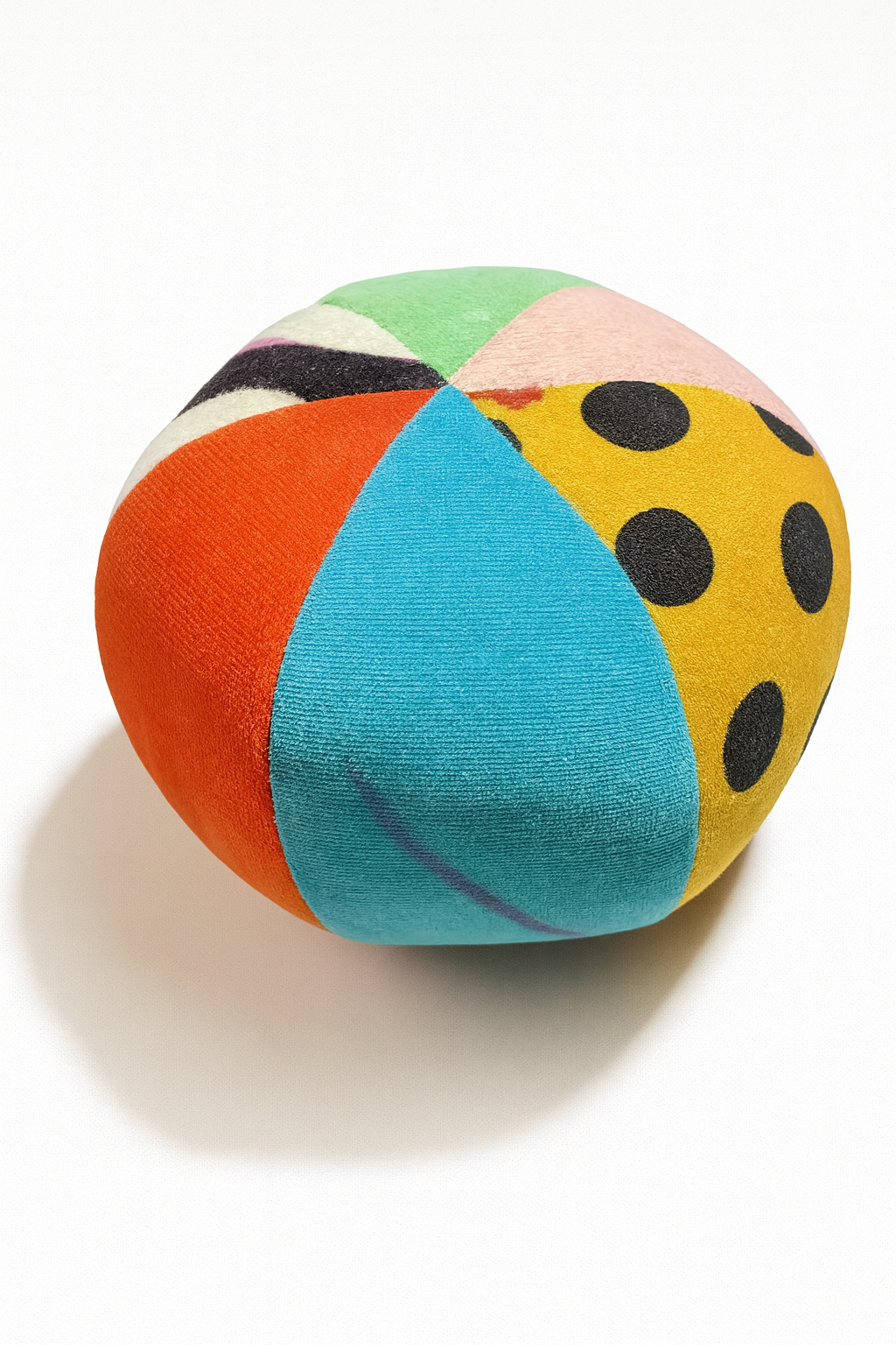 Set sonagli morbidi – pallina multicolor + giraffa coordinata
