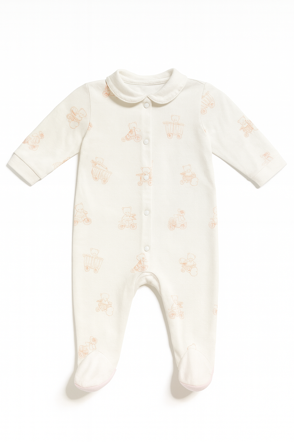 Tutina bianca fantasia bimbi - 6 mesi