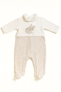 Tutina Thun bianca e beige con volpe - 3-6 mesi