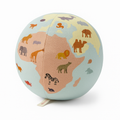 Pallina morbida “Mappamondo con animali”