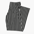 Pantaloni neri a righe bianche verticali - Taglia L