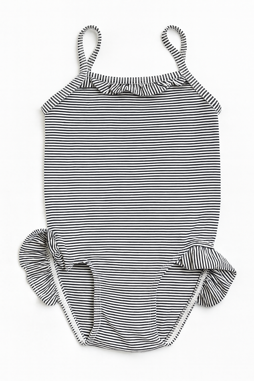 Costume da bambina nero a righe bianche - 6 mesi