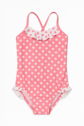 Costume rosa a pois bianchi - 24 mesi