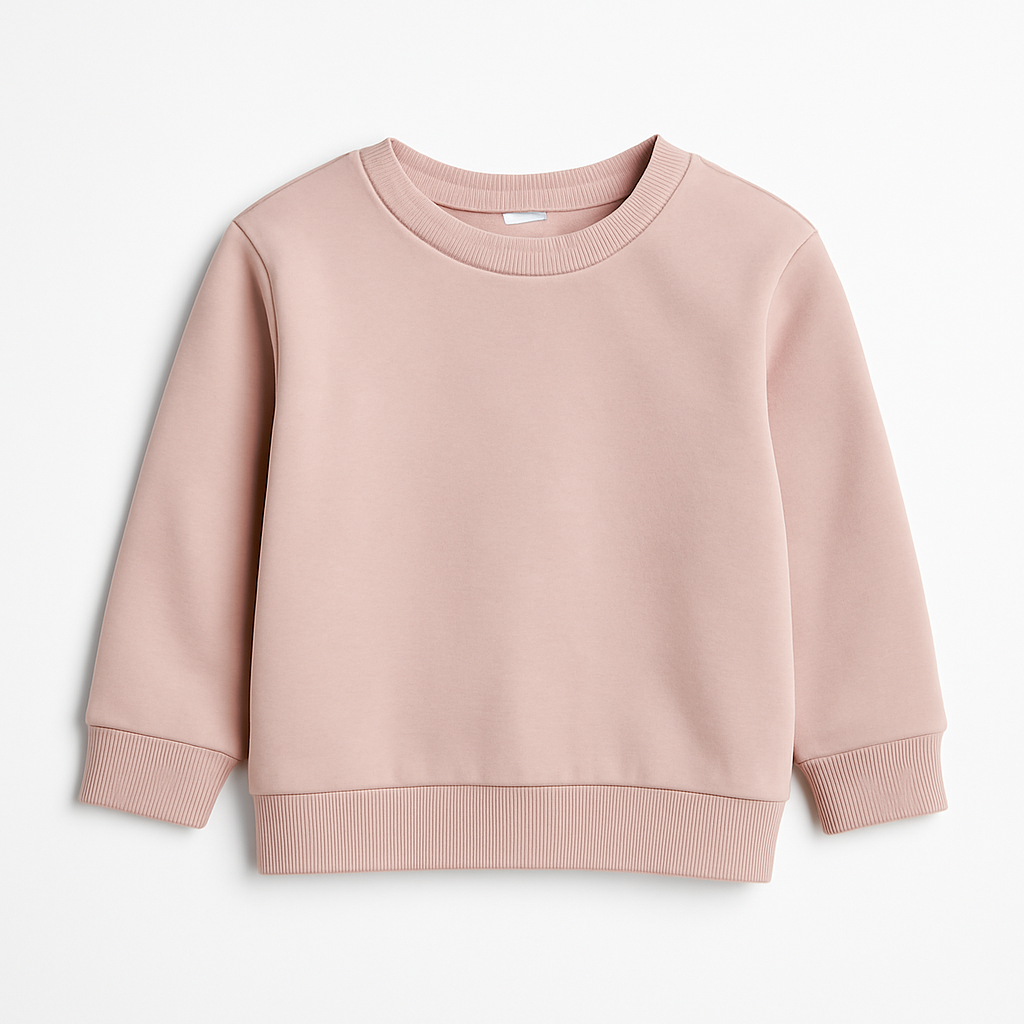 Felpa rosa basic - 6-9 mesi