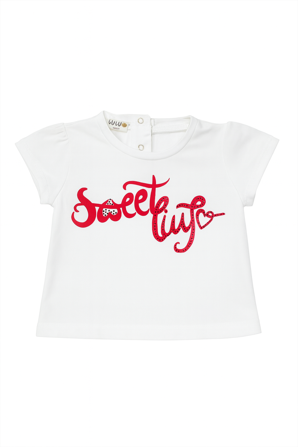 T-shirt bianca “Sweet Luijo” - 6 mesi