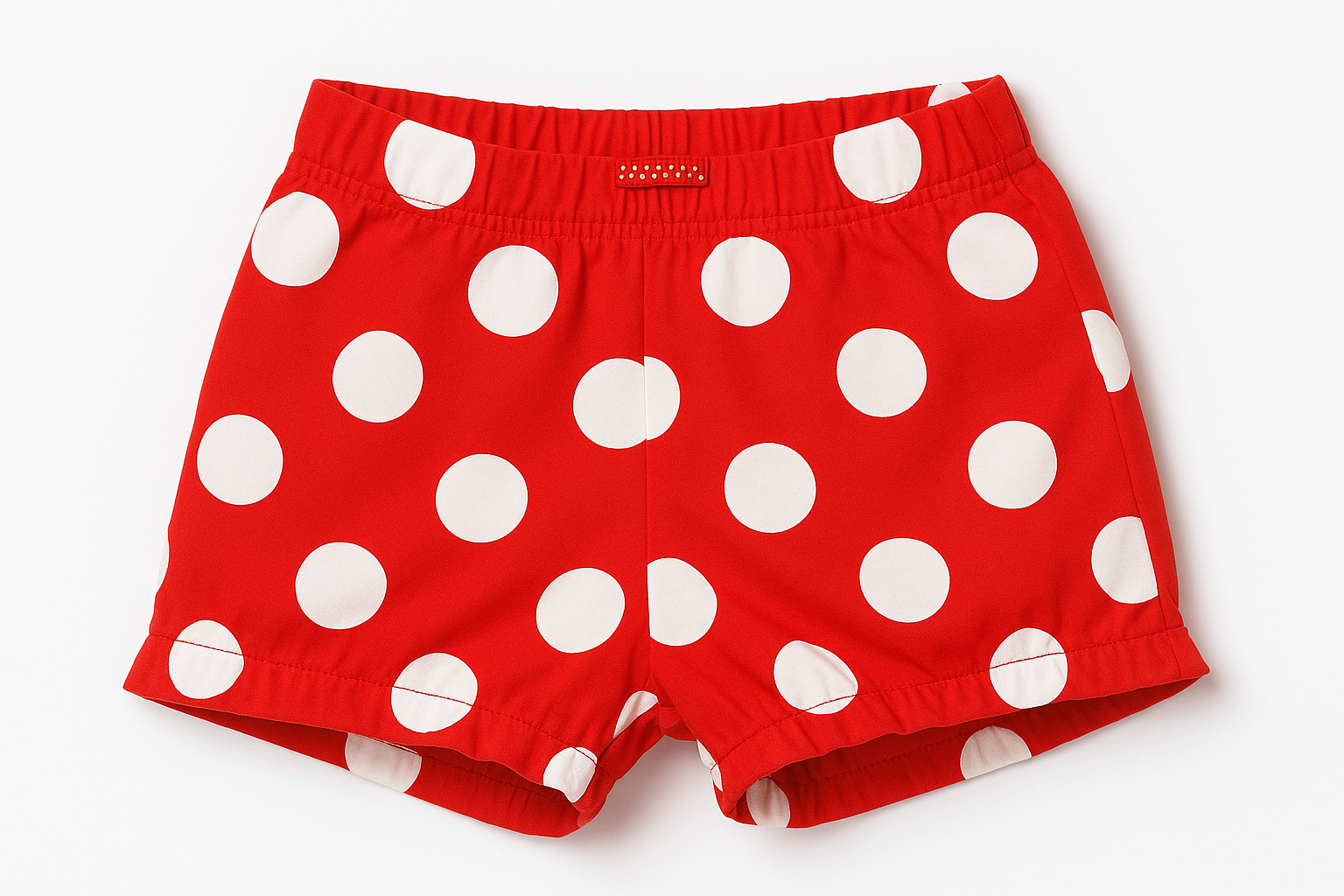 Pantaloncini rossi a pois bianchi - 6 mesi