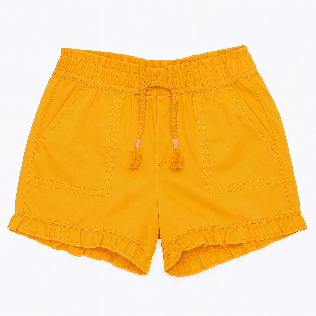 Pantaloncini arancioni con volant - 18-24 mesi