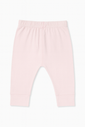 Pantaloni rosa morbidi in cotone - 0-18 mesi