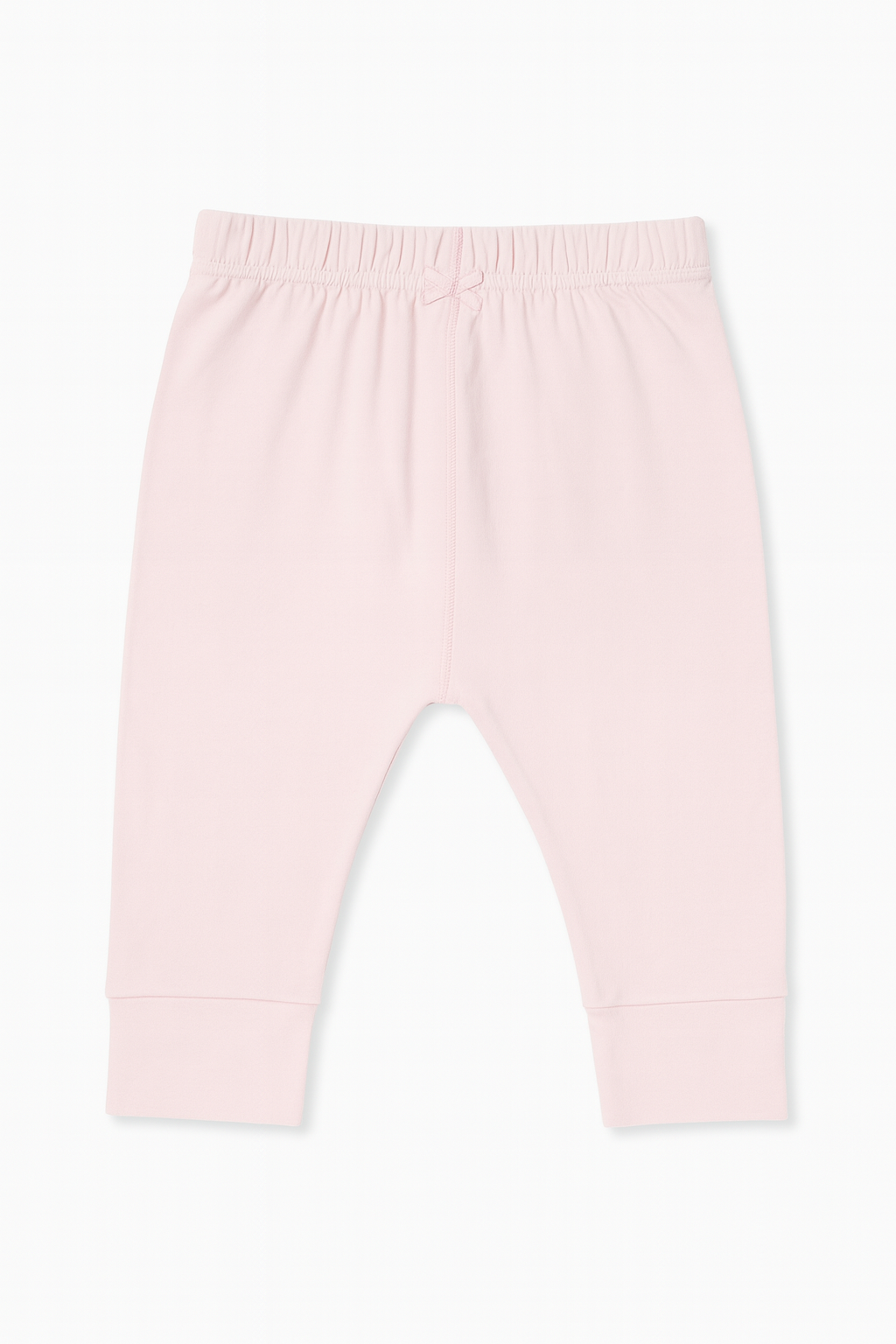 Pantaloni rosa morbidi in cotone - 0-18 mesi