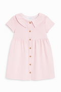 Vestito rosa a righe con bottoncini - 24 mesi