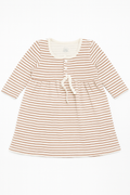 Vestito Petit Bateau a righe a maniche lunghe - 18 mesi